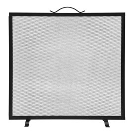 Rejilla salvachispas cuadrada color negro 60 x 0,5 x 60 cm