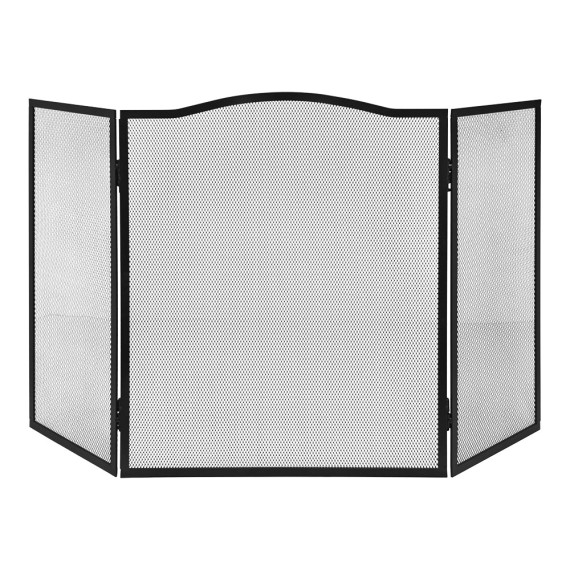 Rejilla salvachispas plegable color negro 101 x 0,5 x 61 cm