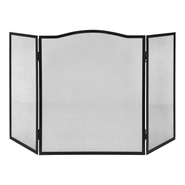 Rejilla salvachispas plegable color negro 101 x 0,5 x 61 cm