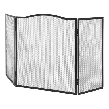 Rejilla salvachispas plegable color negro 101 x 0,5 x 61 cm
