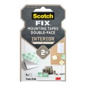 Cuadrados adhesivos doble cara, para interiores, 25mmx25mm, 16 uds, máx 2 kg