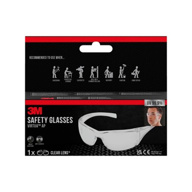 Gafas de seguridad virtua ap, lente incolora