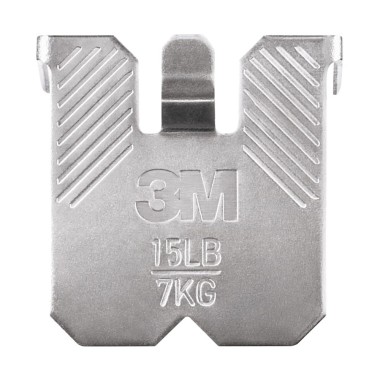 Gancho para paredes de yeso, 7 kg, 23 x 23 x 4 mm, 2 uds