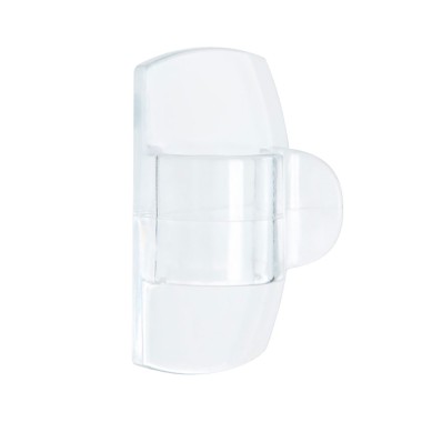 Mini gancho para luces, exterior, transparente, 8 uds + 10 tiras