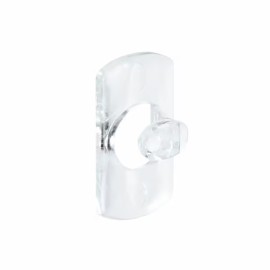 Mini gancho decorativo, transparente, 20 uds + 24 tiras