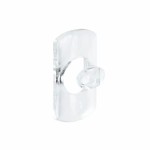 Mini gancho decorativo, transparente, 20 uds + 24 tiras