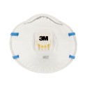 Mascarilla para partículas 8822, ffp2, con válvula, 3 uds