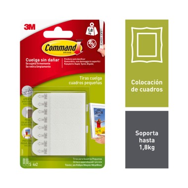Tiras pequeñas para colgar cuadros