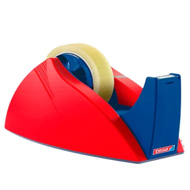 Portarollos easy cut rojo / azul para rollos de 66 m