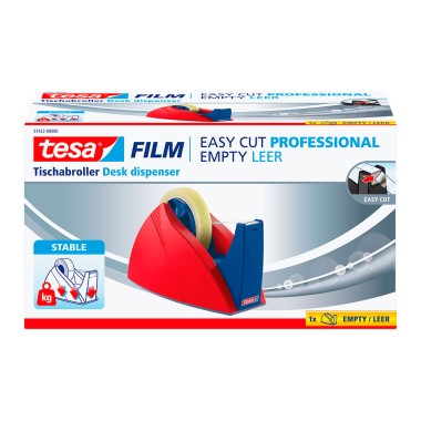 Portarollos easy cut rojo / azul para rollos de 66 m