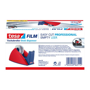 Portarollos easy cut rojo / azul para rollos de 33 m
