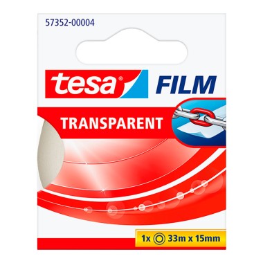Cinta adhesiva transparente 15 mm x 33 m