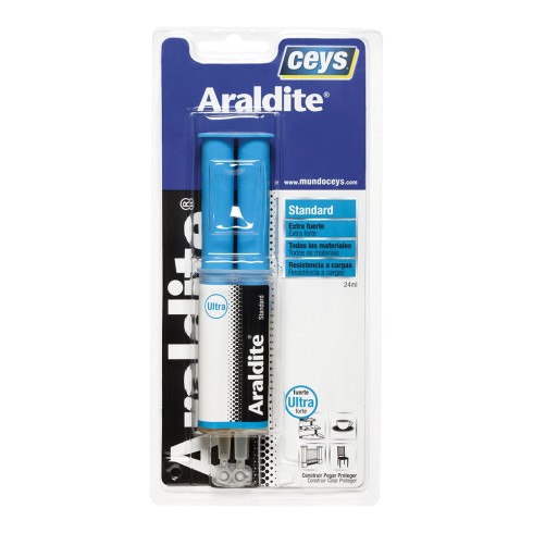 Adhesivo universal araldite jeringa 24 ml