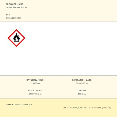 Grasa espray 500 ml