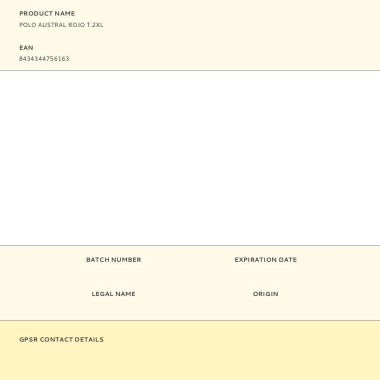 Polo austral rojo t.2xl