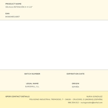 Válvula retención h-h 1/2"