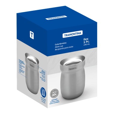 Recipiente para mate de acero inoxidable 240 ml
