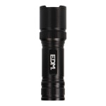 Linterna led táctica black grip 150 lm con zoom, 3 x aaa (incluidas), aluminio