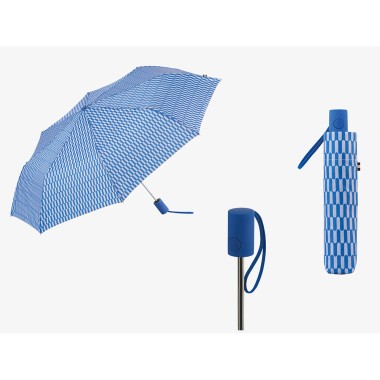 Paraguas automático estampados ovalados con uv 50+, colores surtidos