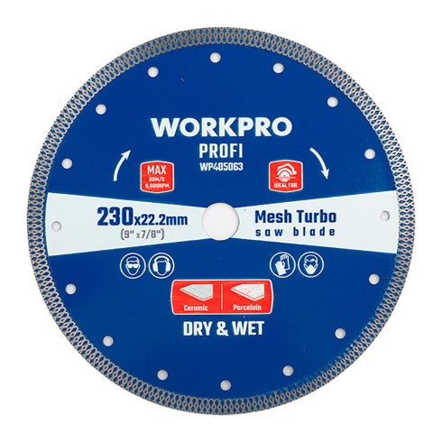 Disco de corte, diamante, diente continuo, profi, ø125 x 22,2 x 10 mm