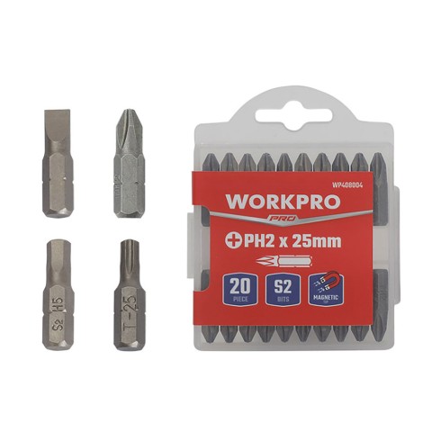 Puntas magnéticas h6 x 25 mm, juego de 20 piezas