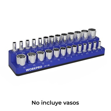 Organizador magnético vacío para vasos de 1/4" estándar