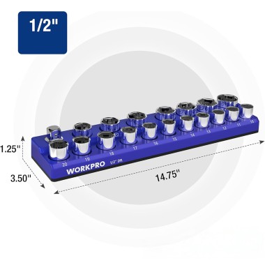 Organizador magnético vacío para vasos de 1/2" estándar