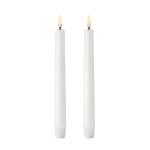 Vela de cera led color blanco ø2,2 x 24,5 cm. pack 2 uds