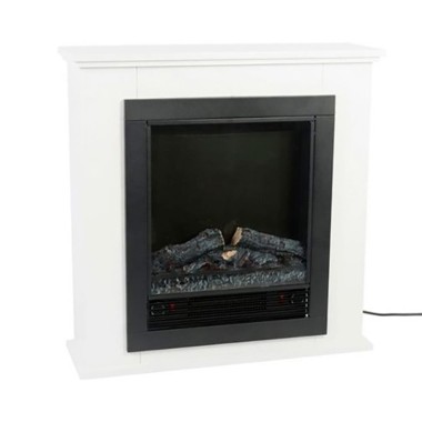 Estufa/chimenea eléctrica con repisa modelo lugano 1800 w