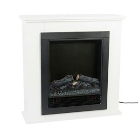 Estufa/chimenea eléctrica con repisa modelo lugano 1800 w