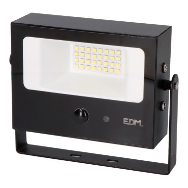 Foco proyector solar auto basculante 7 w 700 lm, 6500 k, con sensor movimiento, negro