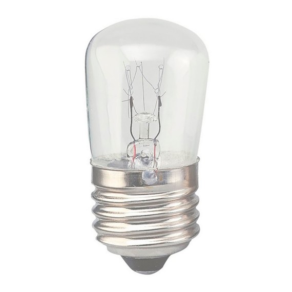 Bombilla incandescente pebetera e-27 10 w clara 30 x 60 mm