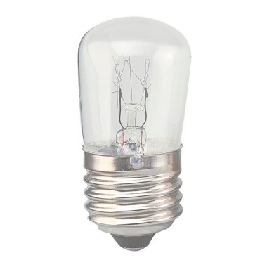 Bombilla incandescente pebetera e-27 10 w clara 30 x 60 mm