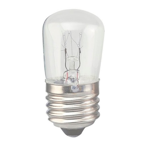 Bombilla incandescente pebetera e-27 10 w clara 30 x 60 mm