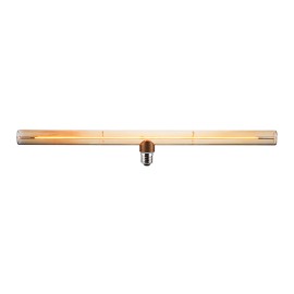 Bombilla led decorativa ámbar tipo linestra, e27, 6 w, 360 lm, 1800 k, luz cálida, 500 x 72 mm