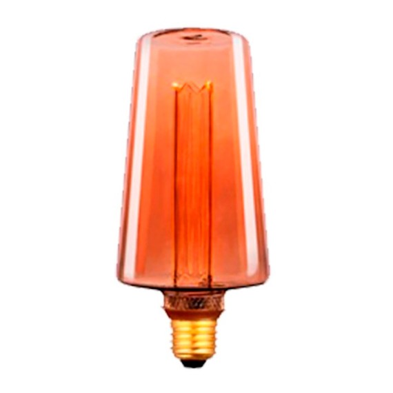 Bombilla led s135 decorativa ámbar, e27, 4 w, 200 lm, 1800 k, luz cálida, ø135 x 225 mm