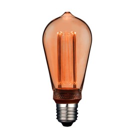 Bombilla led st64 decorativa edison e27 4 w 200 lm 1800 k luz cálida ø64 x 142 mm