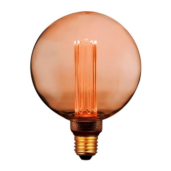 Bombilla led g125 decorativa globo e27 4 w 200 lm 1800 k luz cálida ø125 x 165 mm