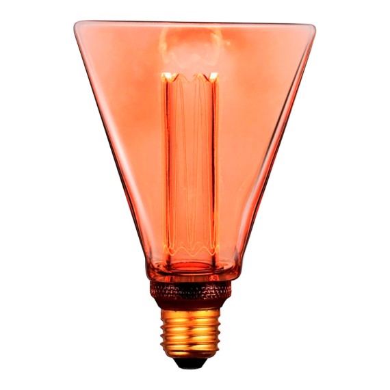 Bombilla led decorativa diamante e27 4 w 200 lm 1800 k luz cálida 108 x 155 mm