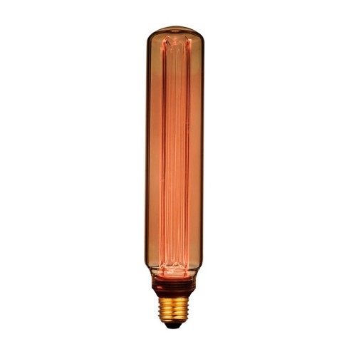 Bombilla led t60 decorativa tubular e27 4 w 200 lm 1800 k luz cálida ø60 x 300 mm