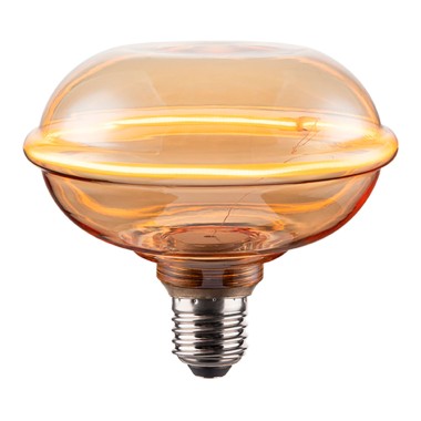 Bombilla led decorativa ufo, e27, 4 w, 280 lm, 1800 k, luz cálida, ø130 x 121 mm