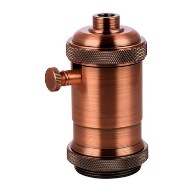 Portalámparas regulador vintage 4 a, e27, 150 w, 250 v~ cobre 50 x 93 mm