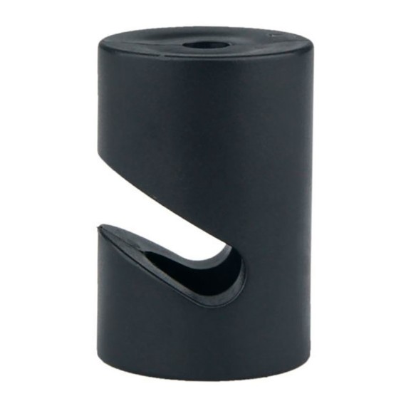 Sujetacables de plástico, cilíndrico, en v, negro, 5 uds