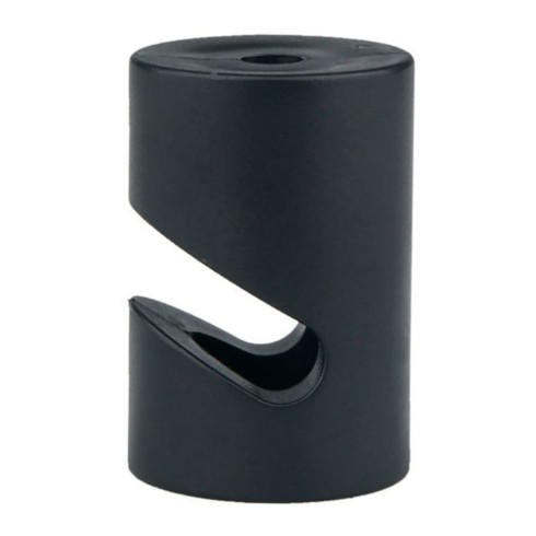 Sujetacables de plástico, cilíndrico, en v, negro, 5 uds