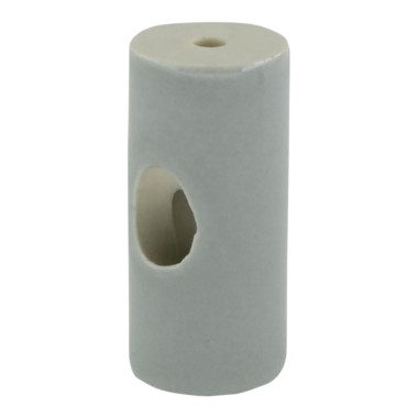 Derivacables porcelana cilíndrico de techo blanco, 5 uds, ø20 x 45 mm