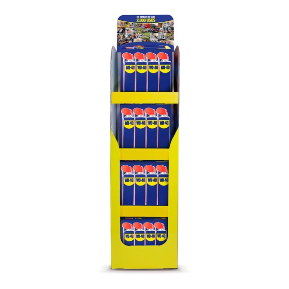 Expositor 48 uds wd40 multi uso doble acción 500 ml