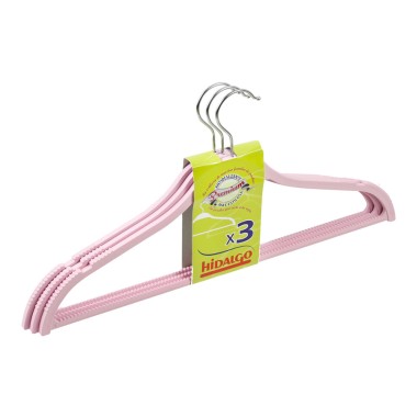 Perchas engomadas antideslizantes, colores surtidos, 3 uds