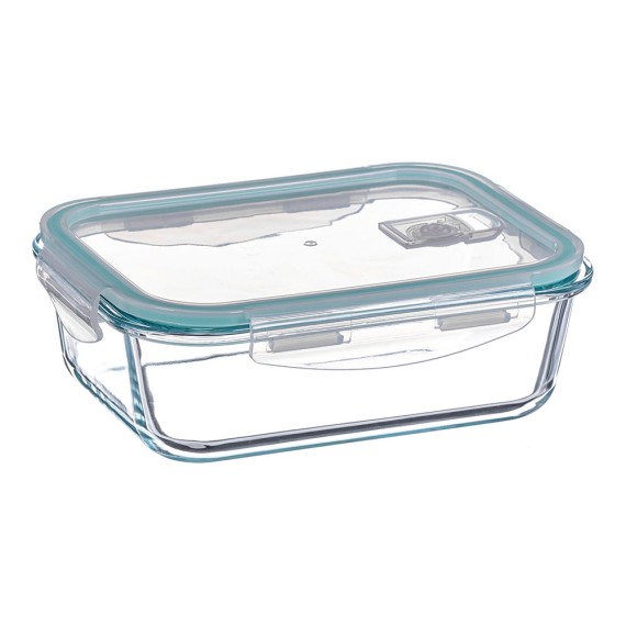 Fiambrera borosilicato rectangular hermética 370 ml
