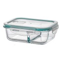 Fiambrera borosilicato dos compartimientos hermética 630 ml
