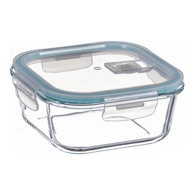 Fiambrera borosilicato cuadrada hermética 300 ml